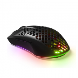Steelseries Aerox 3 Black (2022) - Super Light Gaming Mouse - 8,500 Cpi Truemove Core Optical Sensor - Ultra-Lightweight 59G Water Resistant Design 